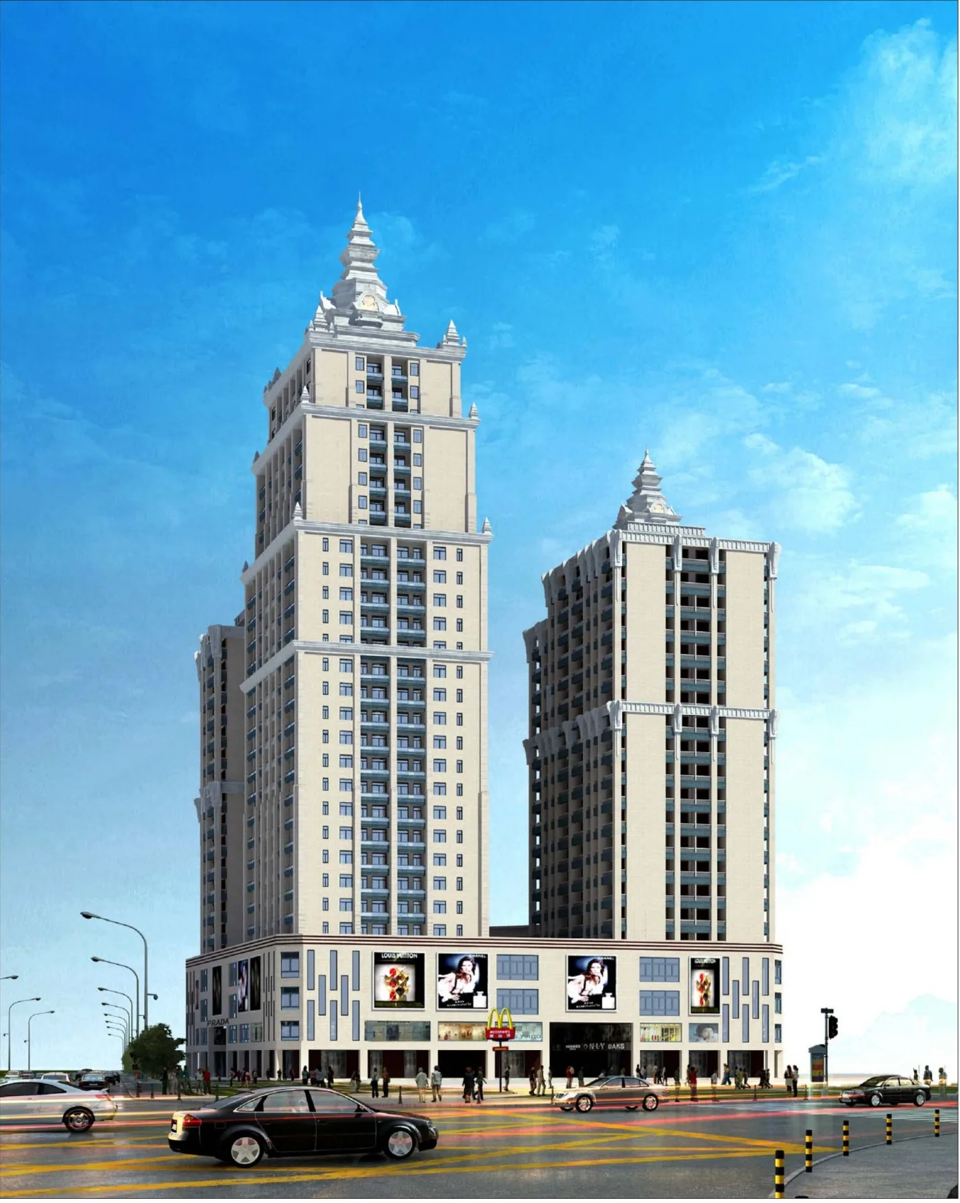 N09 昆曼中心公寓建筑外观